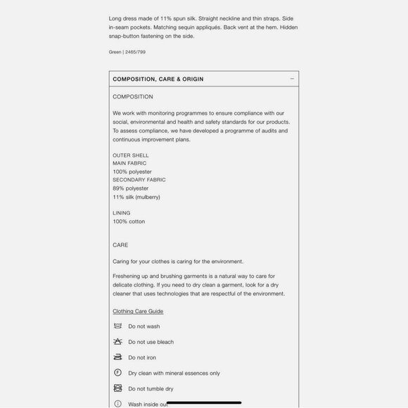 Zara Green and Gold Midi Dress NWOT - Picture 10 of 10